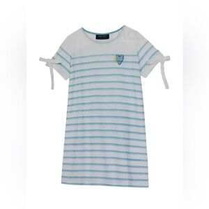 NWT Saint James for kids- Anais E dress nautical blue strip 2y